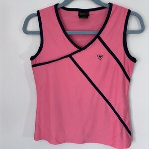 Aristide Tank Top Salmon /Blue Pullover Comfort Sleeveless Performance Size XS